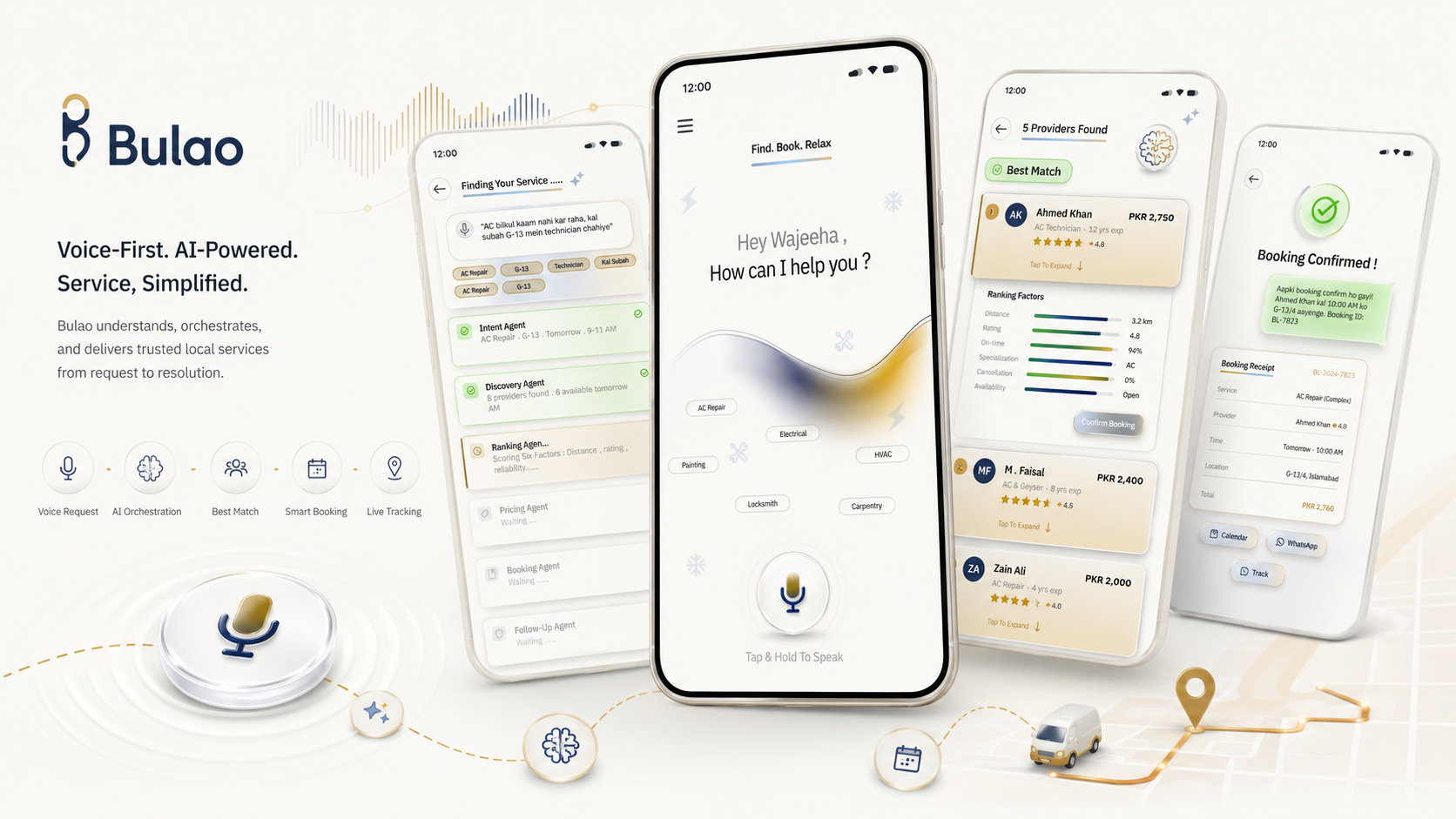 Bulao voice-first service booking product overview